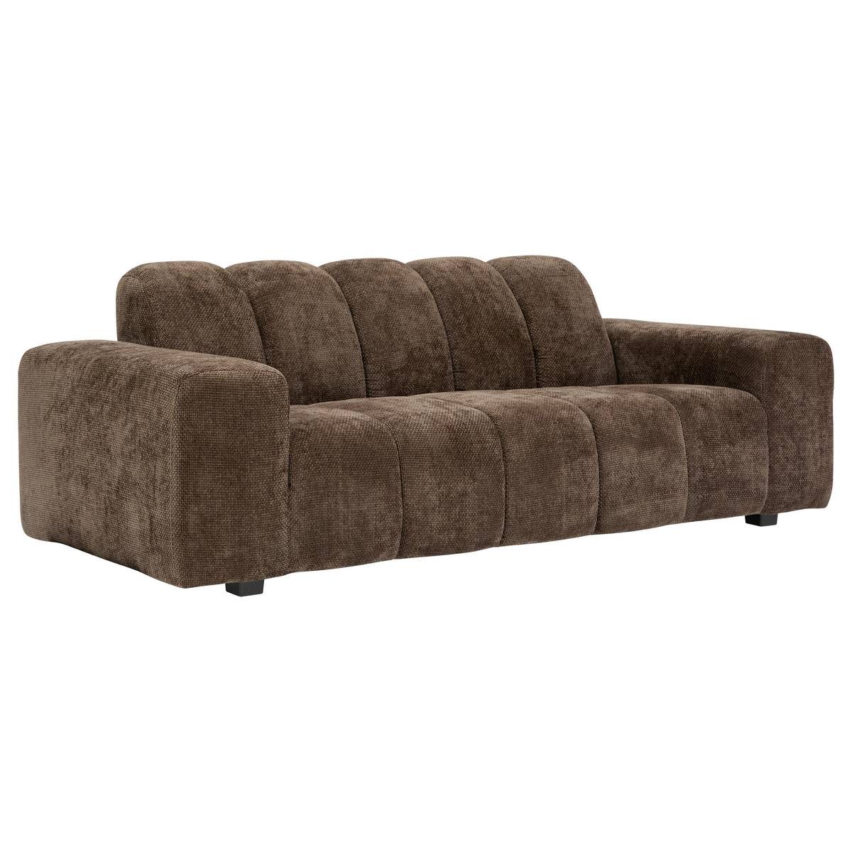 Fixed Sofa "Palma" 3-seater, 212x97 cm, Tonka Brown Brown