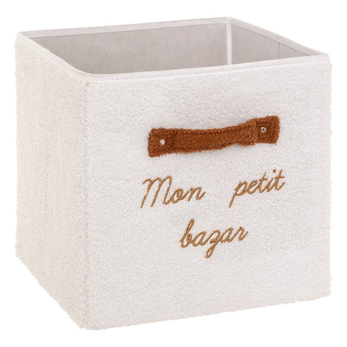 "Fluffy" Storage Basket White, 29x29 cm White