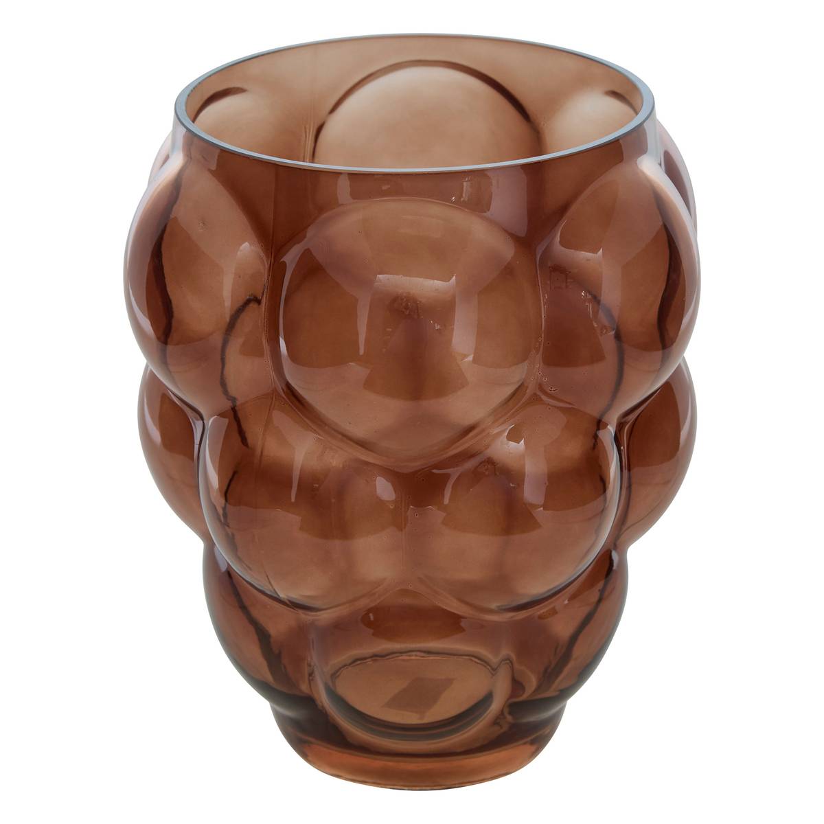 Vase "Edia" Brown, H.25 cm Brown