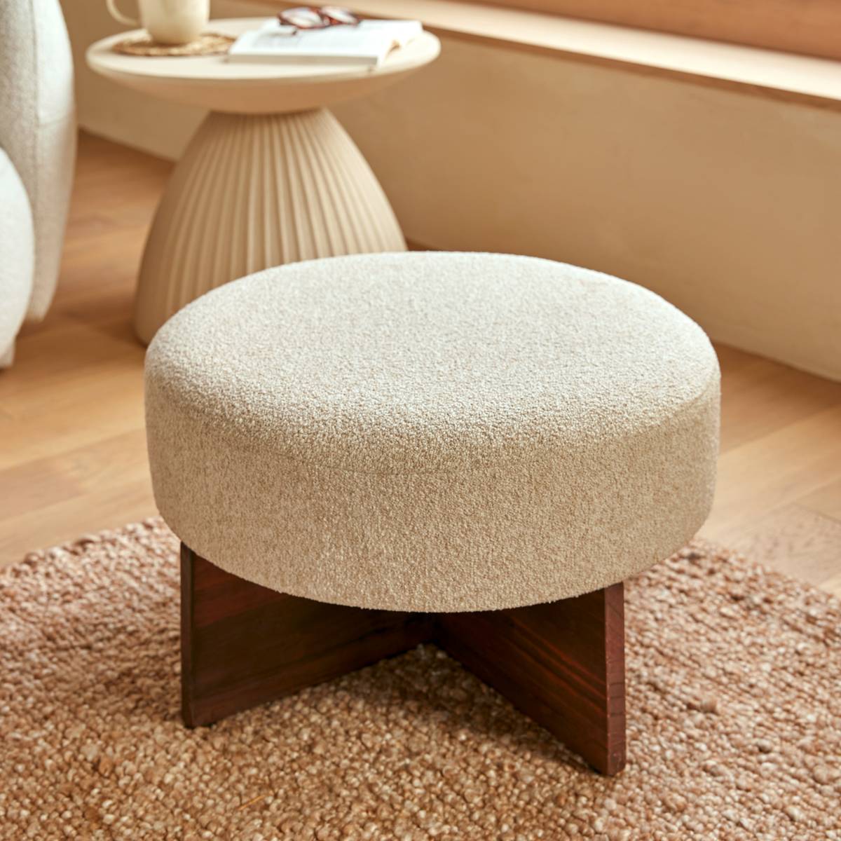 Pouf "Kayan" Clay Beige