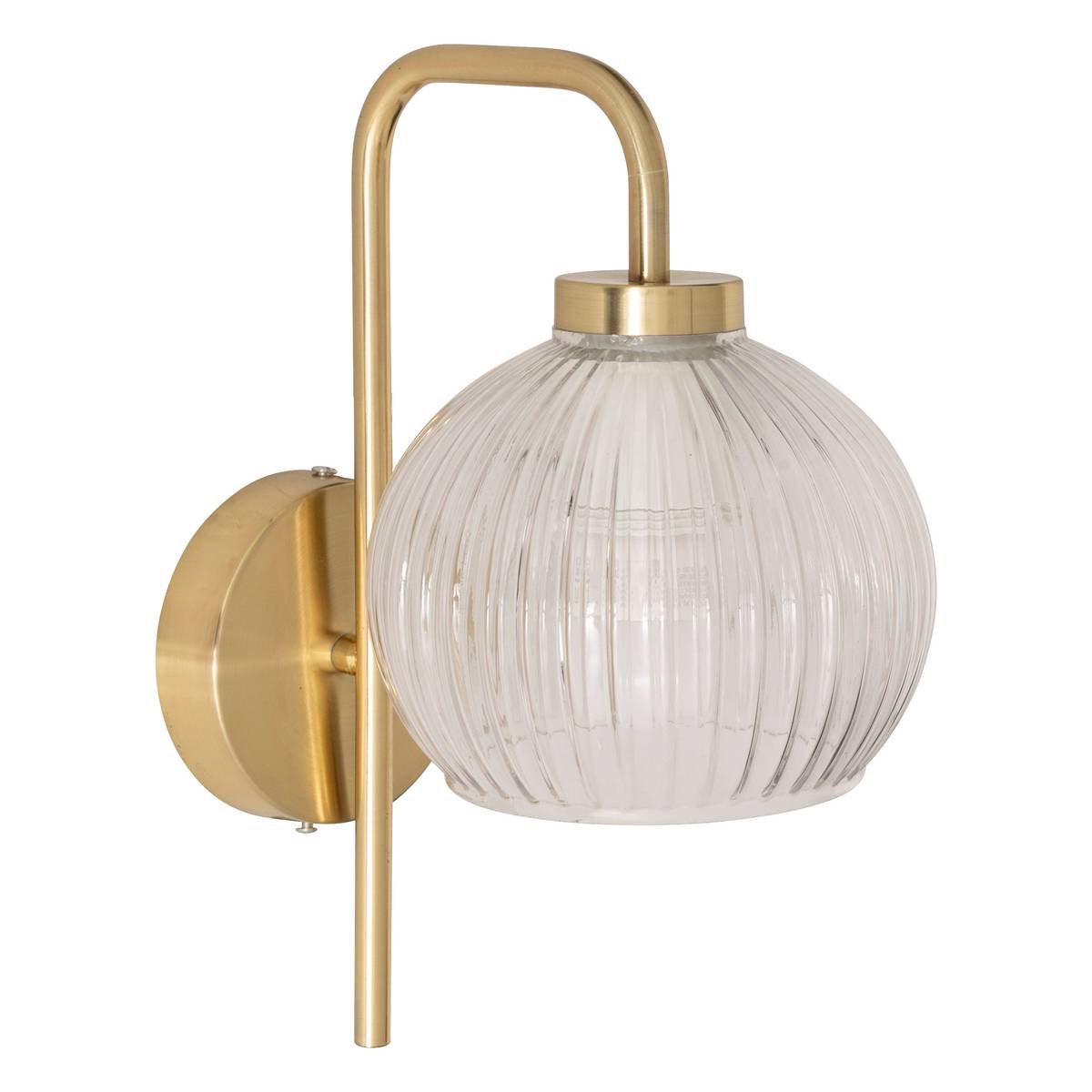 Wall lamp "Krys" Gold, 23x15 cm Red