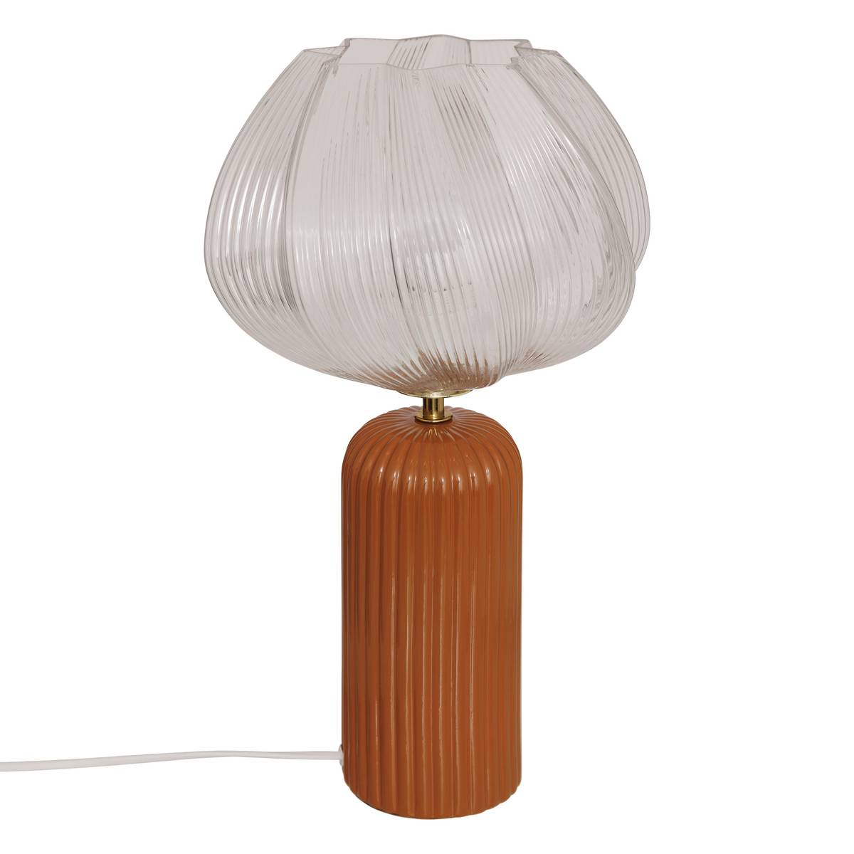 Table Lamp Sector "Phylas" Camel, H.45.5 cm Brown