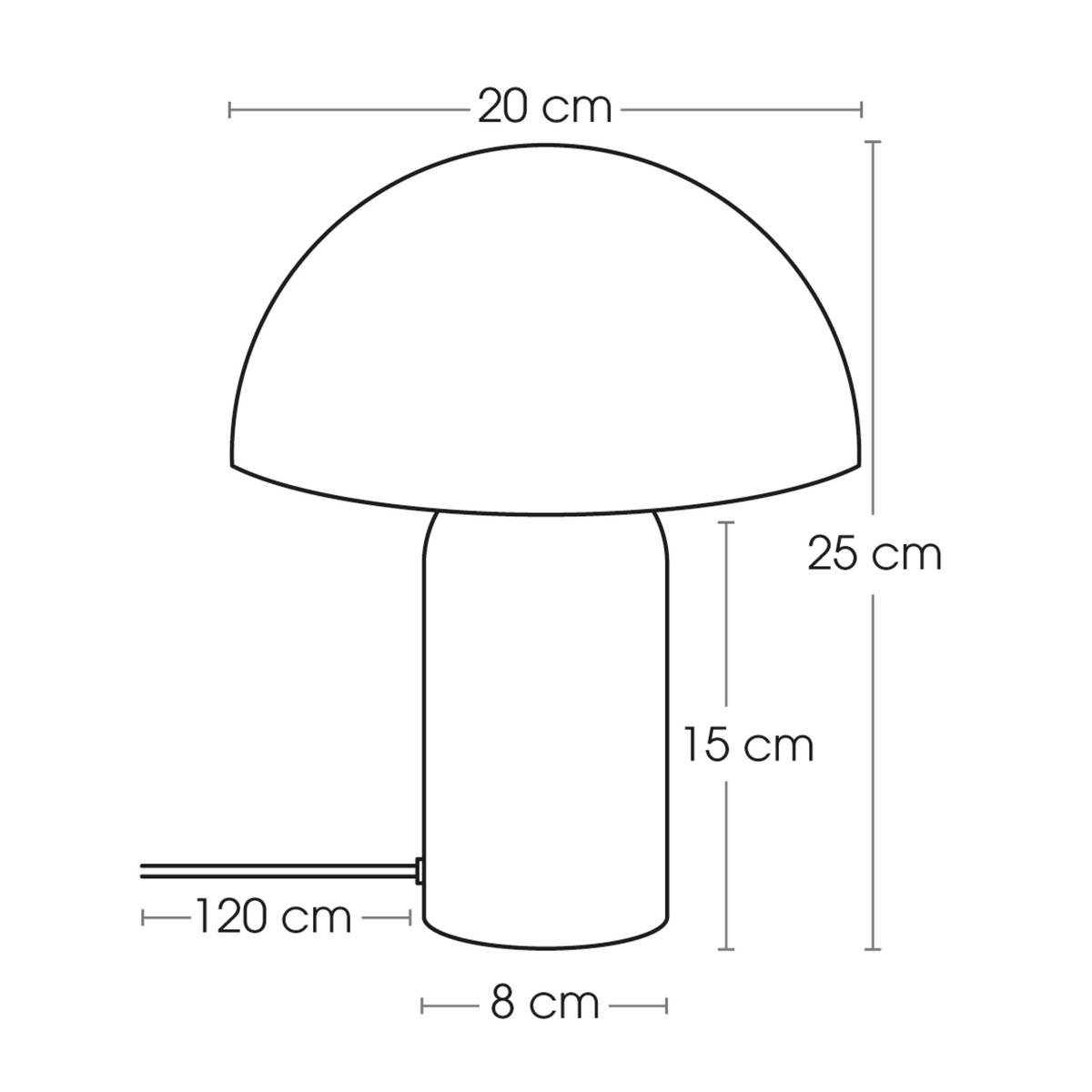 Mushroom lamp "Lito"