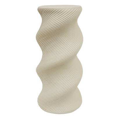 Plant stand 1 shelf "twist" beige, 24x24 cm