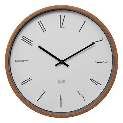 Clock "bratislav" white, d.35 cm