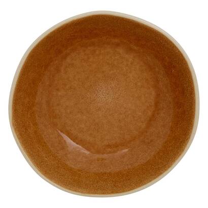 Set of 6 deep plates "wonja" earthenware, d.18.8 cm, yellow