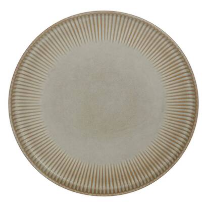 Set of 6 dinner plates "chloe" stoneware (ceramic), d.26.8 cm, beige