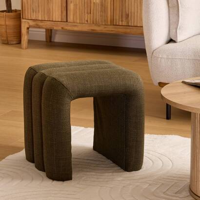 Pouf "sisco" khaki green