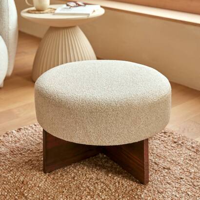 Pouf "kayan" clay
