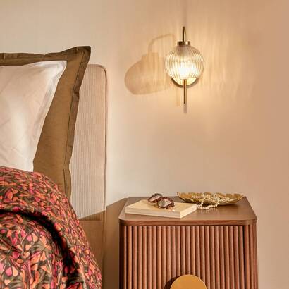 Wall lamp "krys" gold, 23x15 cm