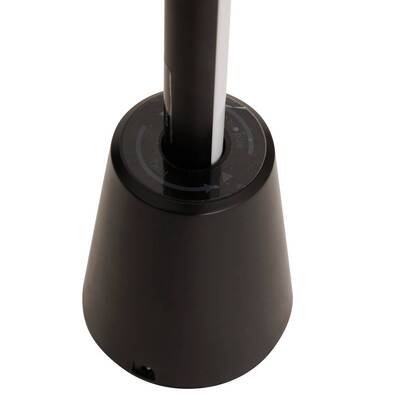 Neon tube sector "oge" black, h.135.5 cm