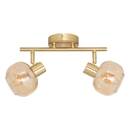 Wall/Ceiling Light "Pilia" Amber, 28x11 cm Red