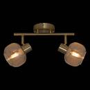 Wall/Ceiling Light "Pilia" Amber, 28x11 cm Red