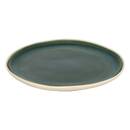 Set of 6 dinner plates "Wonja" Earthenware, D.27 cm, Green Green