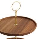 Valet stand "Mina" Acacia, H.29.7 cm, Brown Brown