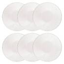 Set of 6 dessert plates "Odyssey" Glass, D.20.5 cm, Transparent Transparent