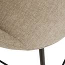 Set of 2 Bar Stools "Amago" Beige, 54x52 cm Beige