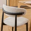 Set of 2 "Sari" chairs White Black / White
