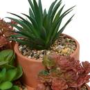 Artificial potted plants "Wonj" 22x16 cm Red