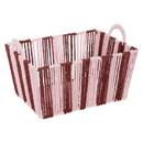 Set of 3 crates "Cherie" Garnet Red, 37x18 cm Red