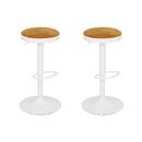 Set of 2 "Ilsa" Bar Stools Ochre, 41.5x41.5 cm Ochre