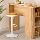 Set of 2 "Ilsa" Bar Stools Ochre, 41.5x41.5 cm Ochre