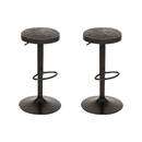 Set of 2 "Ilsa" stools Dark Grey, 41.5x41.5 cm Grey