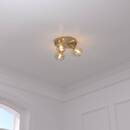 Ceiling Light "Pilia" Amber, 25x16 cm Red