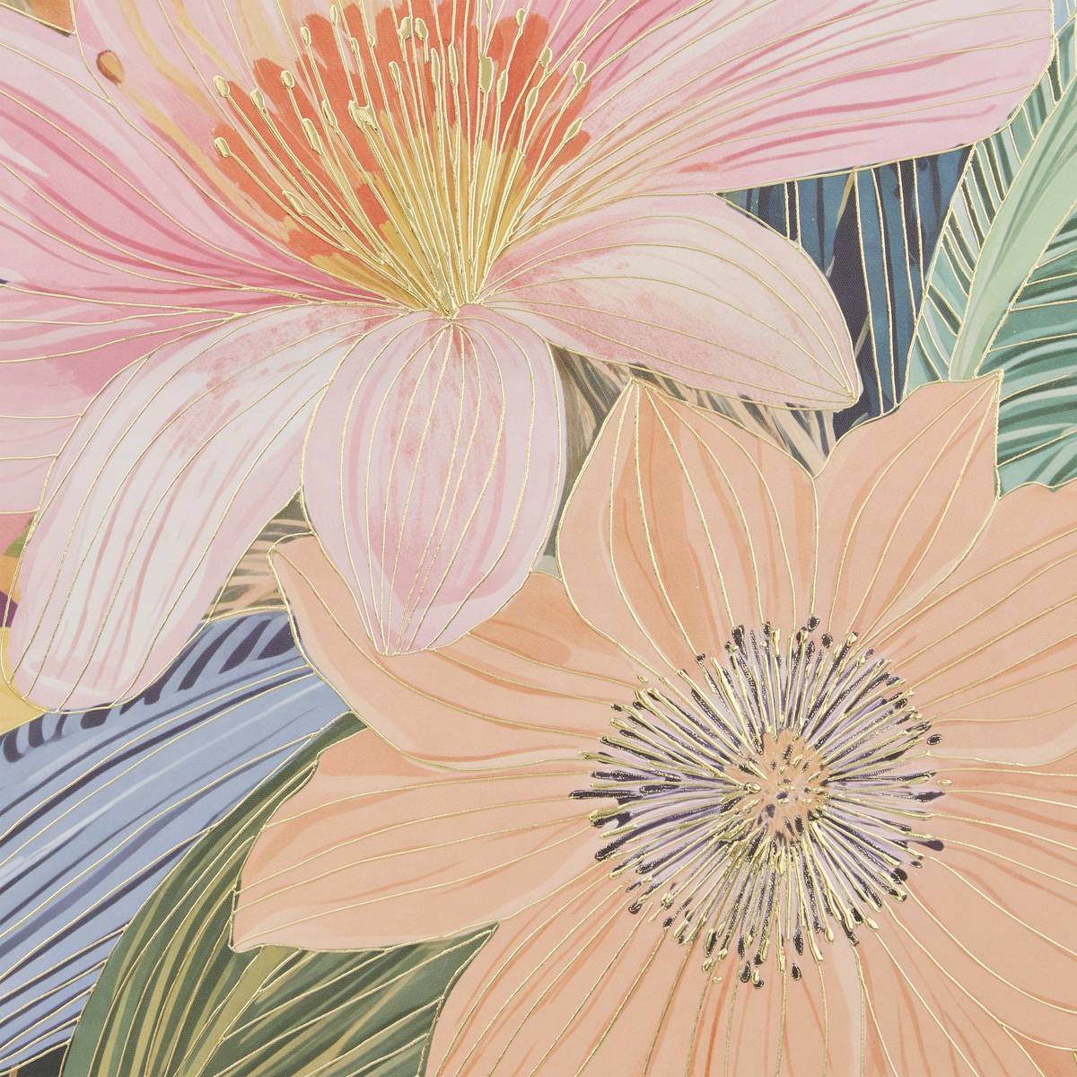 Framed Canvas Print "Daisy" Multicolor, 58x78 cm Multicolored