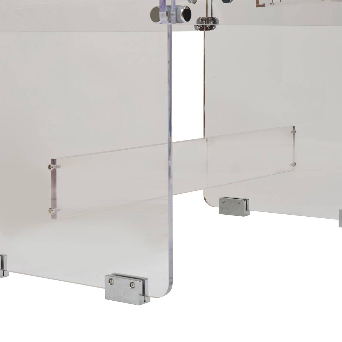 Foosball Table "Lexie" 144x90 cm Transparent