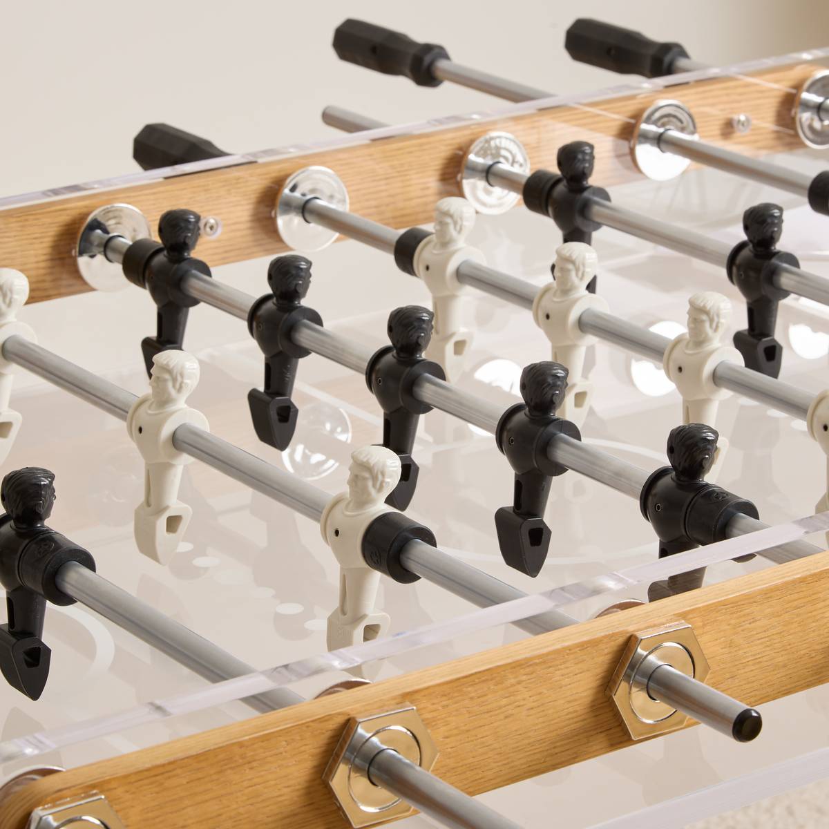Foosball Table "Lexie" 144x90 cm Transparent