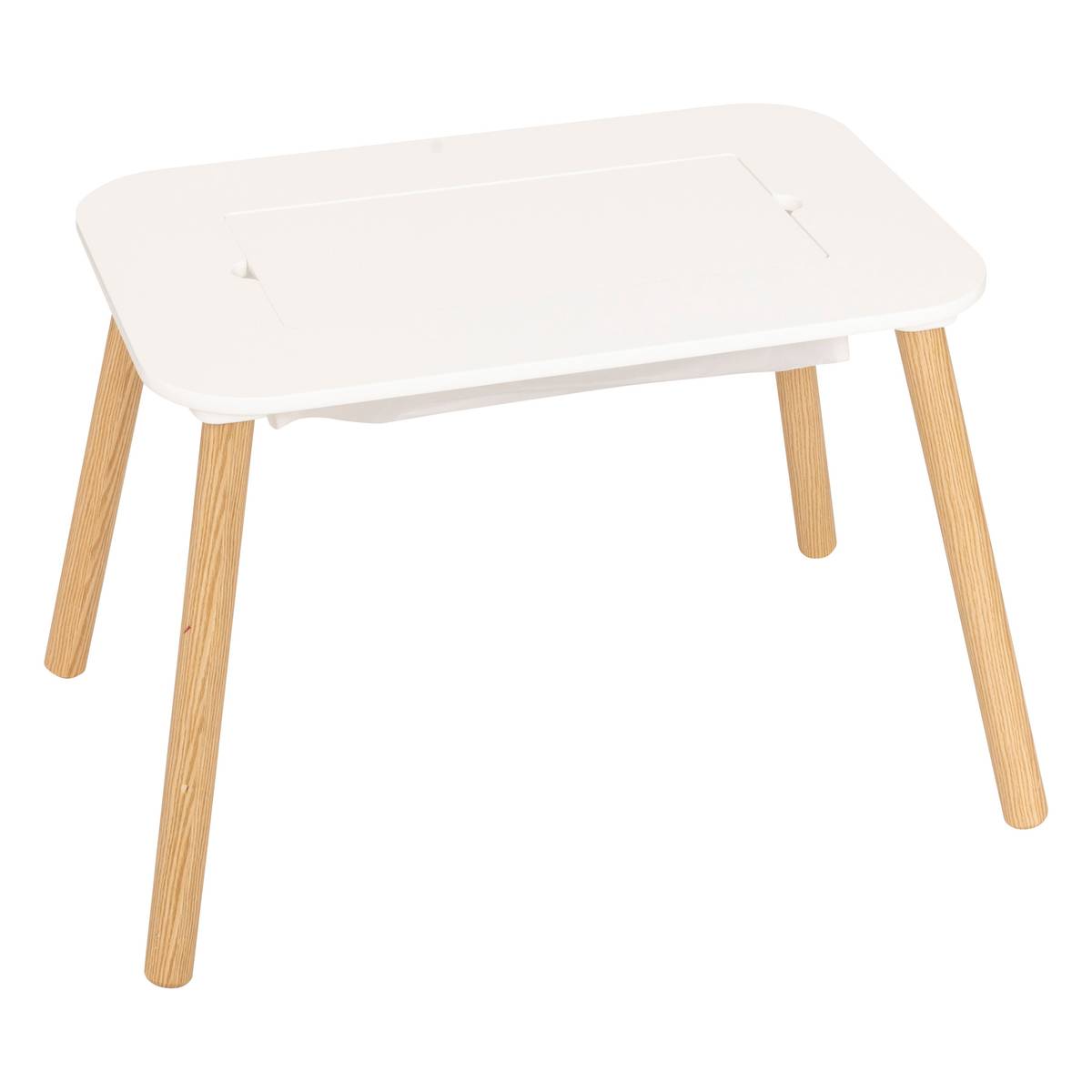Children's Play Table "Buldy" White, 68.5x43 cm White
