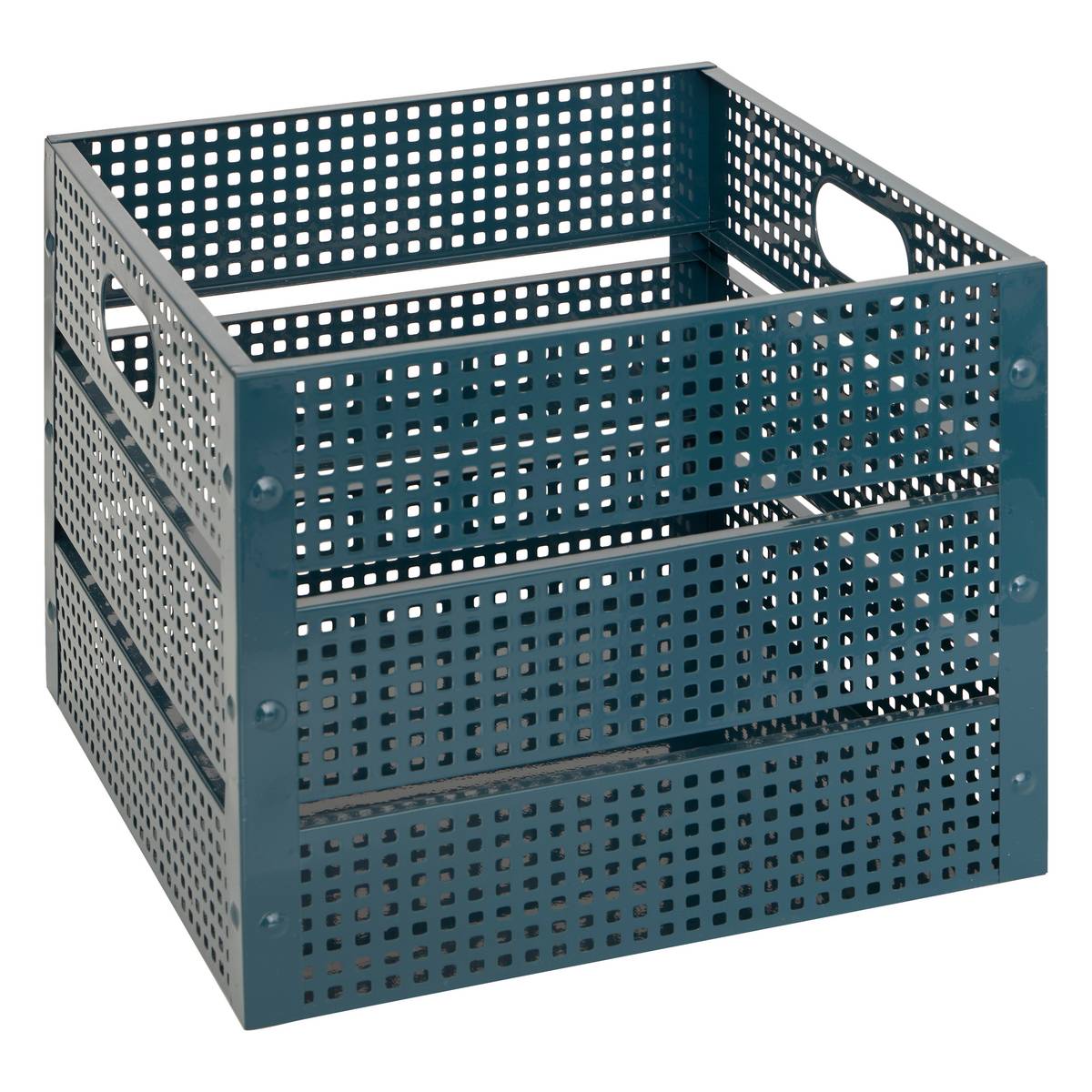 Set of 4 "Azae" boxes 35x30 cm Blue
