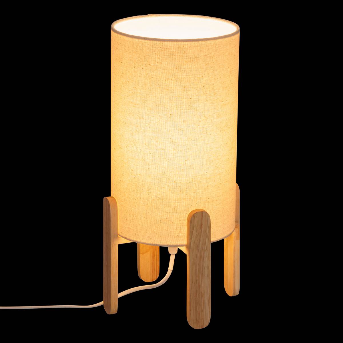 Table Lamp Sector "Rafa" Beige, H.37 cm Brown