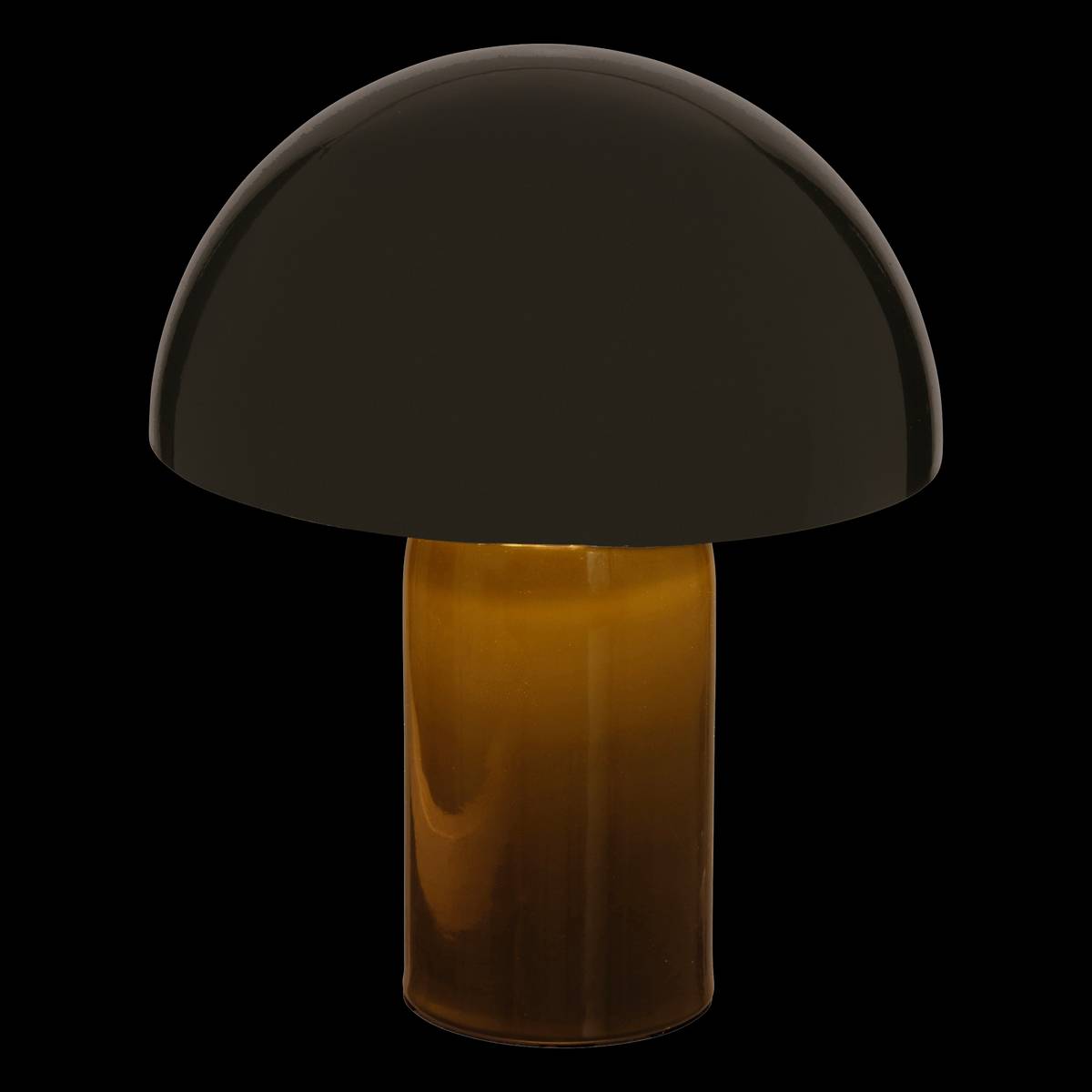 Mushroom lamp "Lito" Black, H.24.5 cm Black