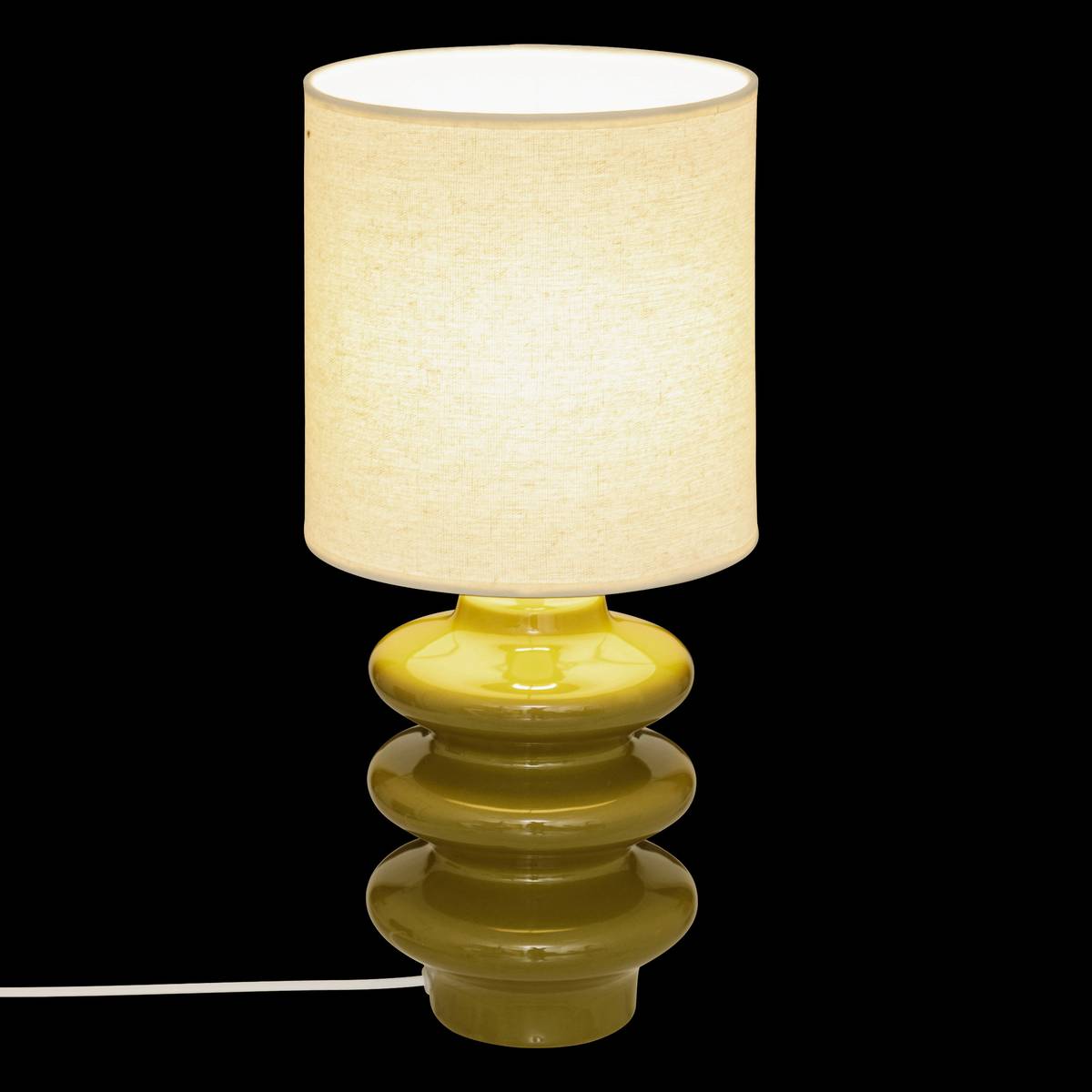 Table Lamp "Vinus" Khaki Green, H.41.5 cm Green