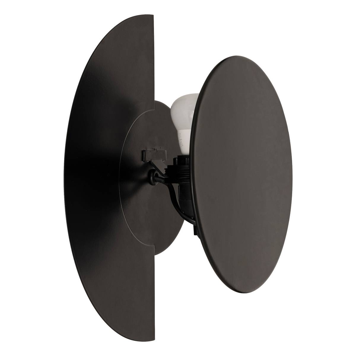 Wall lamp "Mysti" Black, 25x12 cm Amber