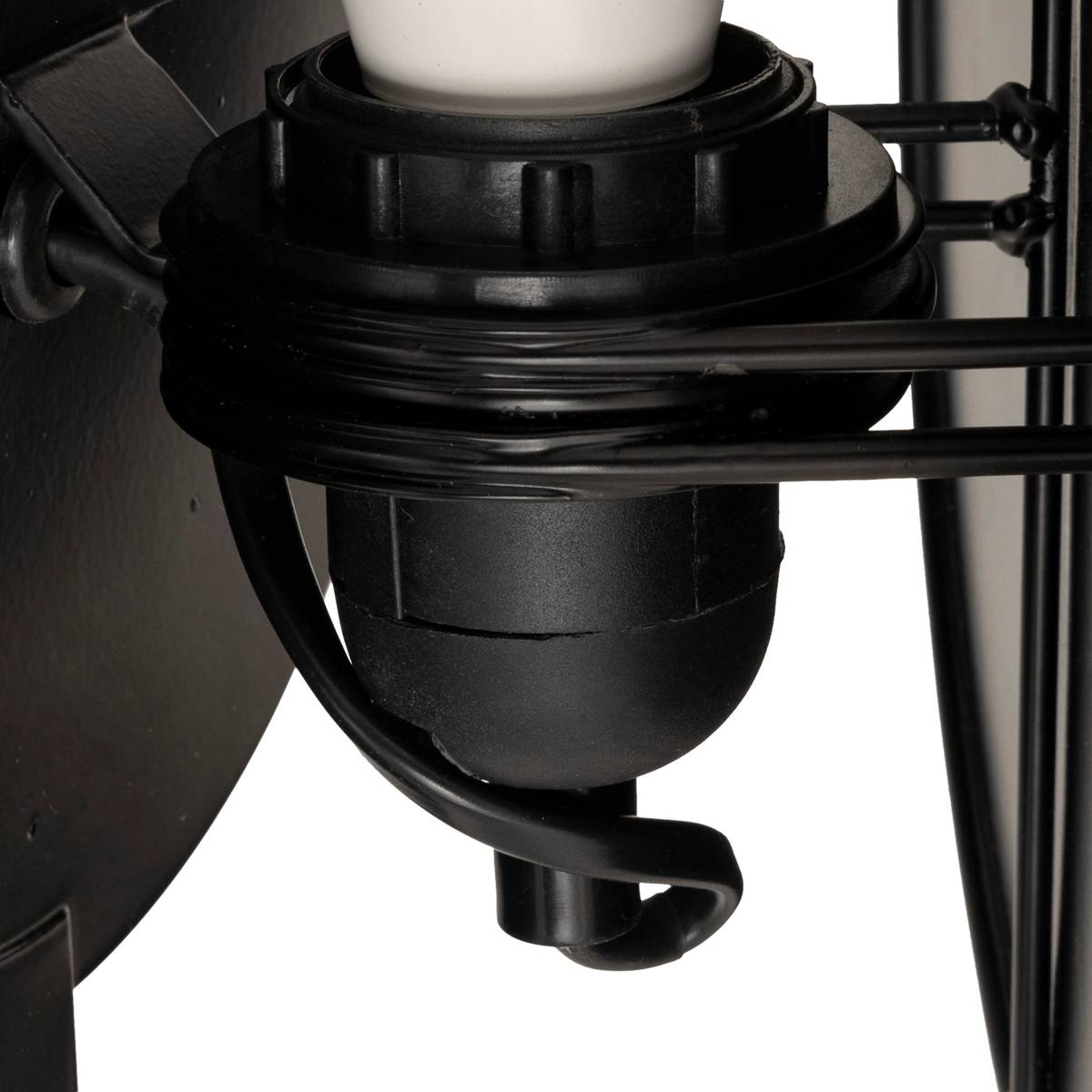 Wall lamp "Mysti" Black, 25x12 cm Amber