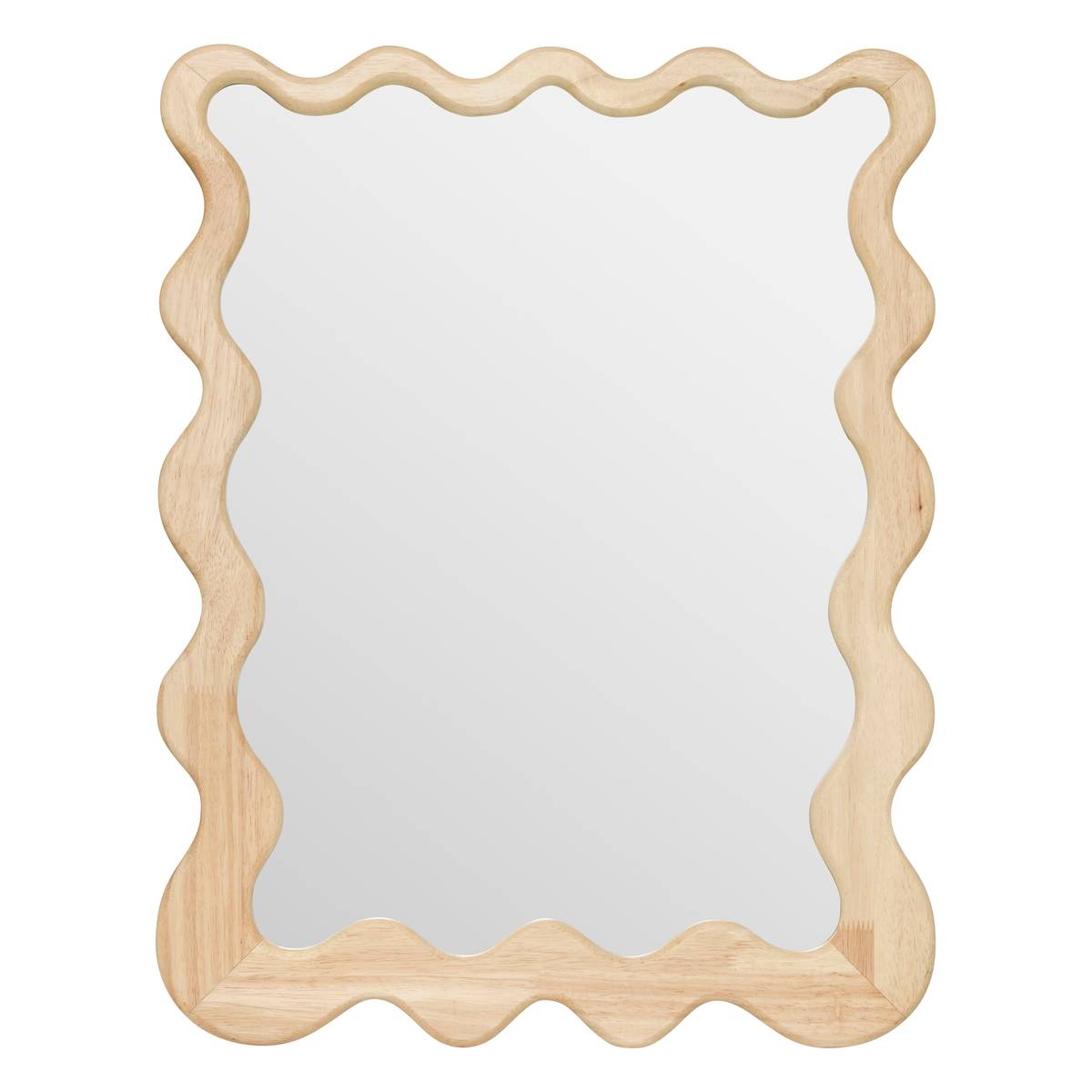 Wall Mirror "Brooke" Beige, 62x48 cm Beige