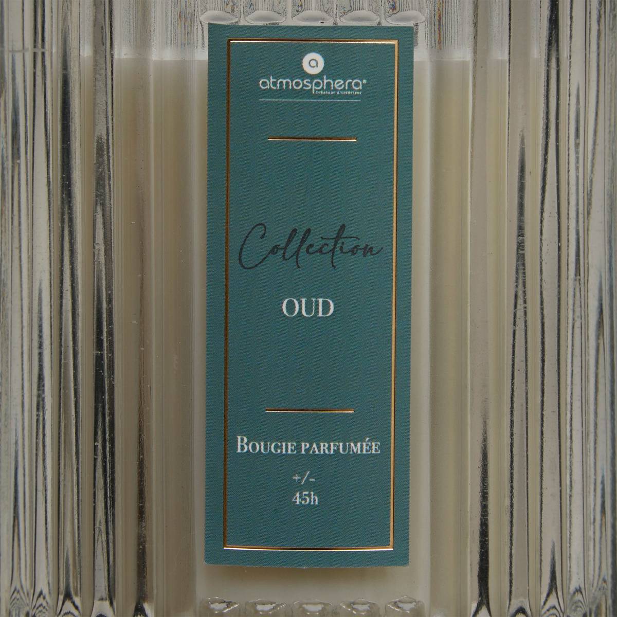 Scented Candle "Albie" Oud wood, Blue, 290g Oud