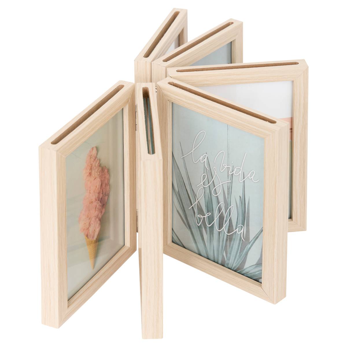 Photo Frame "Sheldon" H.19.5 cm Beige