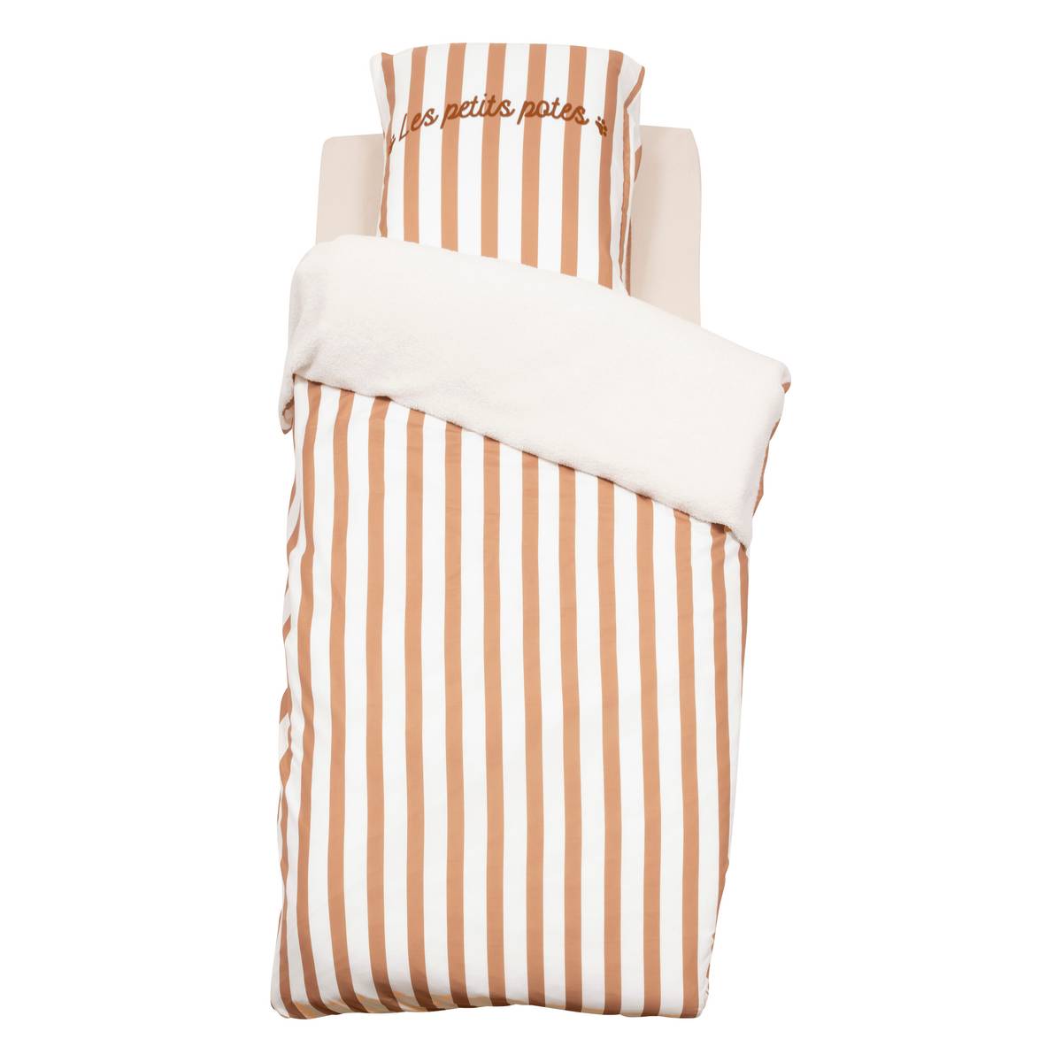 Children's Bedding Set "Scott" 2 pieces, 140x200 cm, Multicolor Beige / Orange