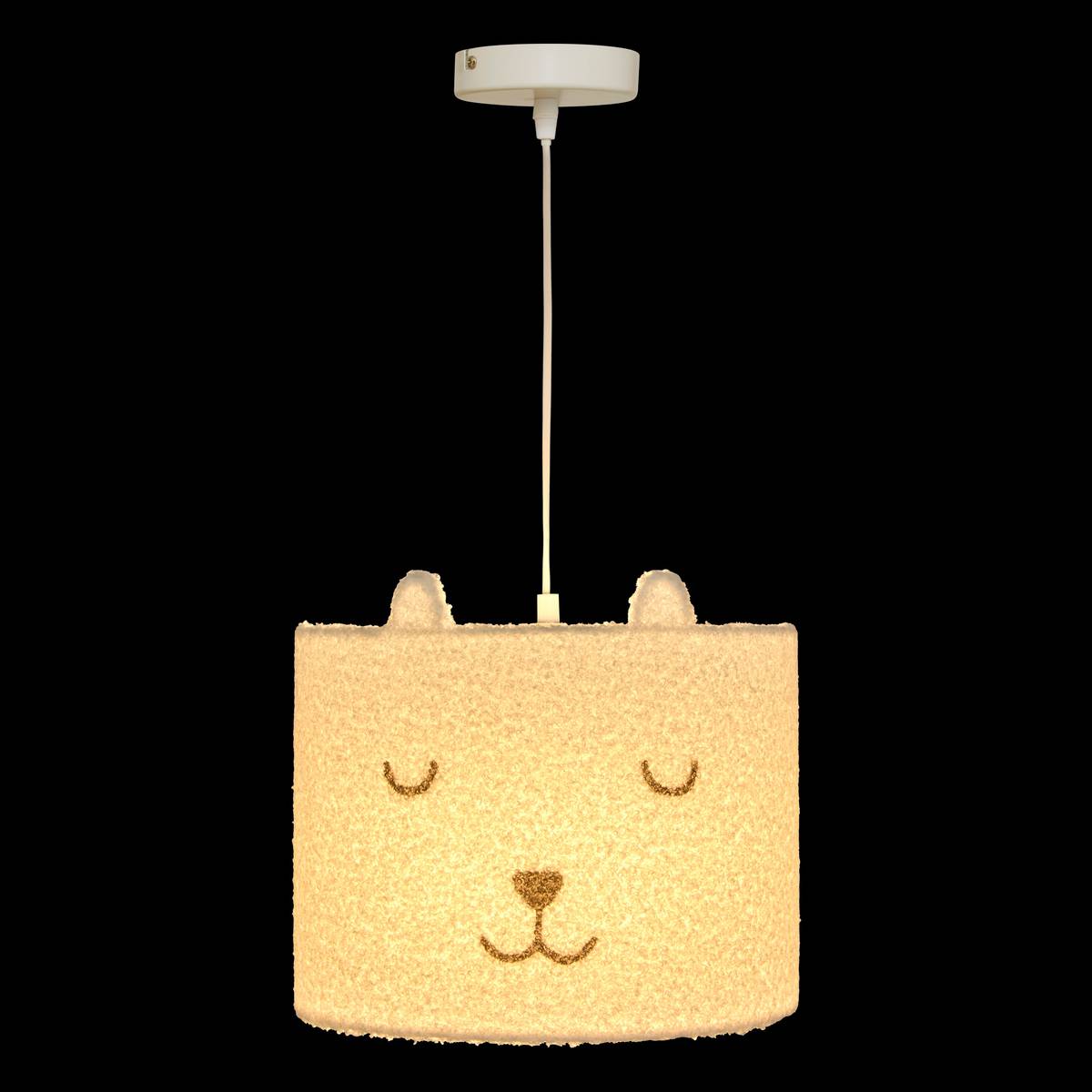Atmosphera Lampe à Poser Toxey Bois Et Ivoire - Hauteur 21 Cm - Ambiance Naturelle