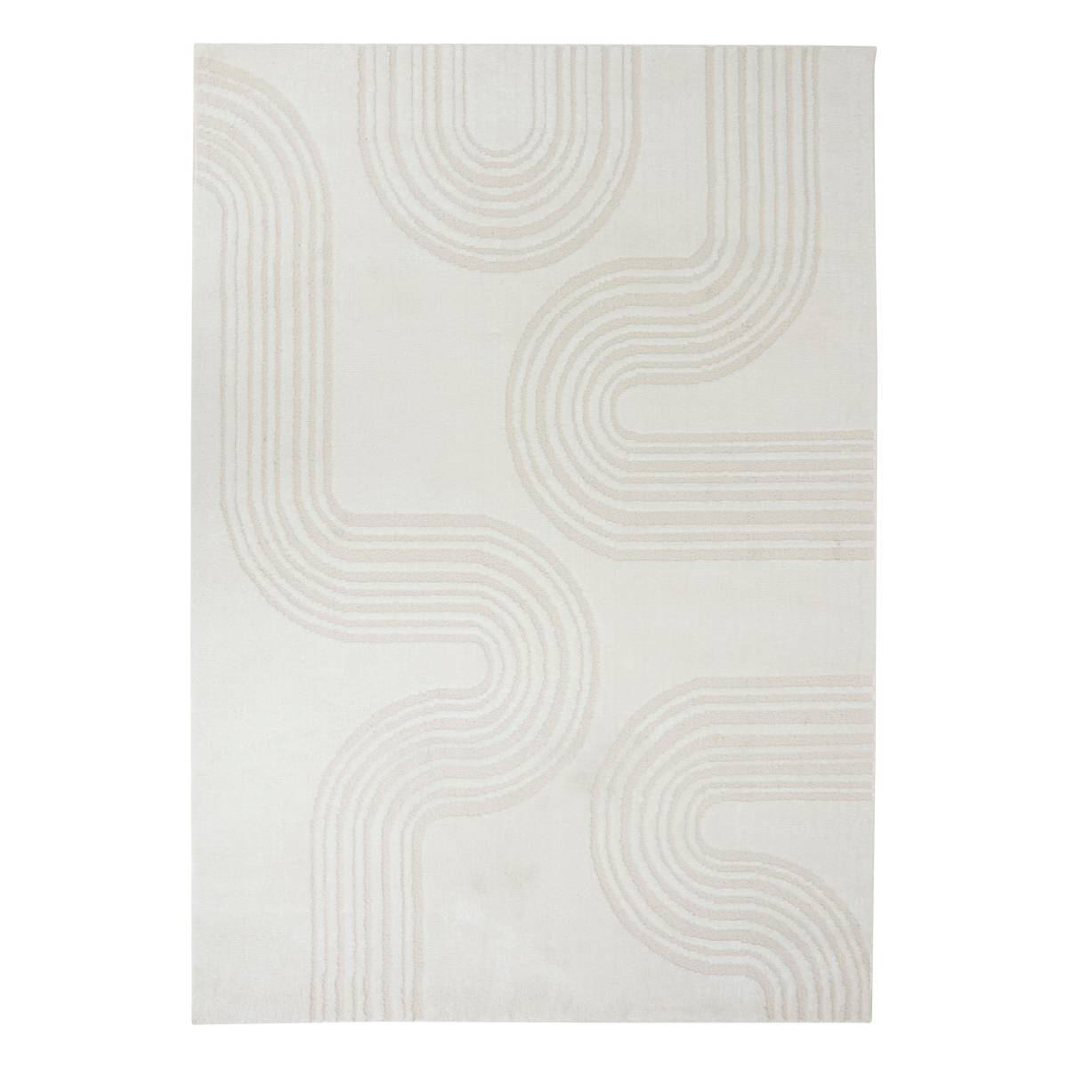 Wool effect rug "Anoai" White, 200x150 cm Model A