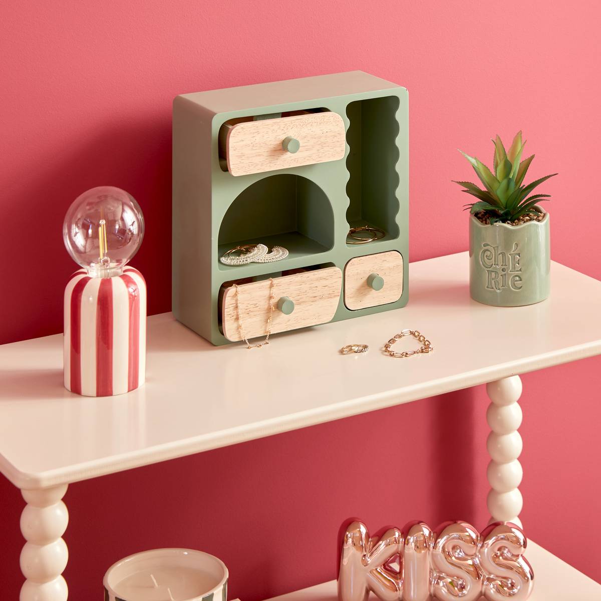 Shelf "Cherie" 23.8 x 11 cm Green