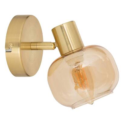 Wall/ceiling light "pilia" gold, 16x10 cm