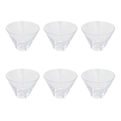 Set of 6 "japan" bowls crystal clear, 40cl, transparent