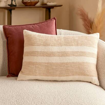 Coussin "laini" white, 58x38 cm