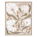 Framed Canvas Print "Esmee" Khaki Green, 40x50 cm Grey