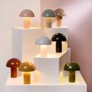 Mushroom lamp "Lito" Black, H.24.5 cm Black